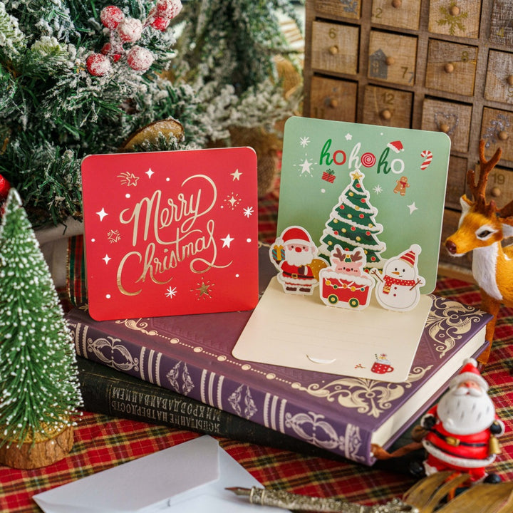 3D Christmas Holiday Greeting Cards Christmas Gift Card