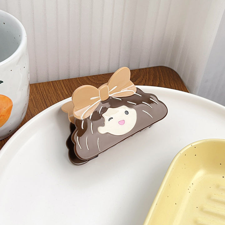 Cute hamburger hair claw clip fast food theme Childish hair clip