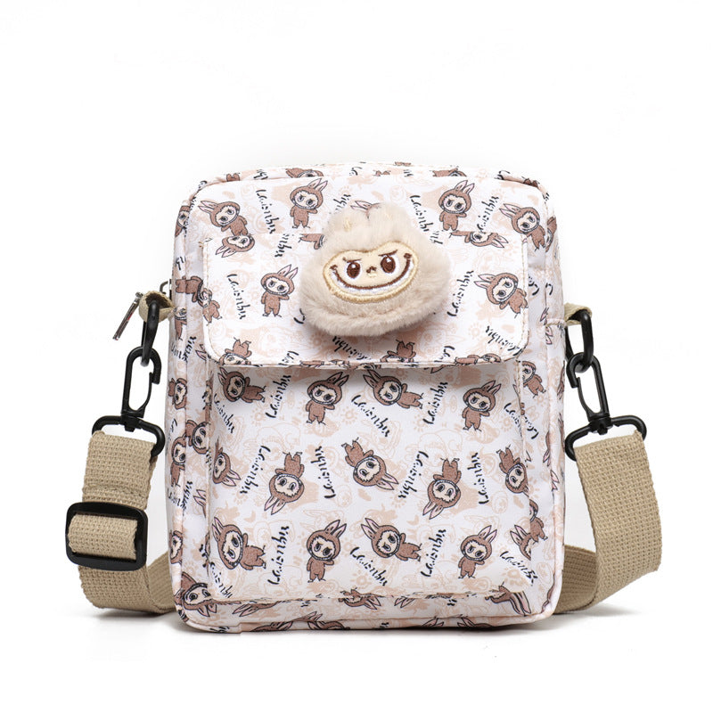 Large capacity labubu shoulder bag crossbody bag