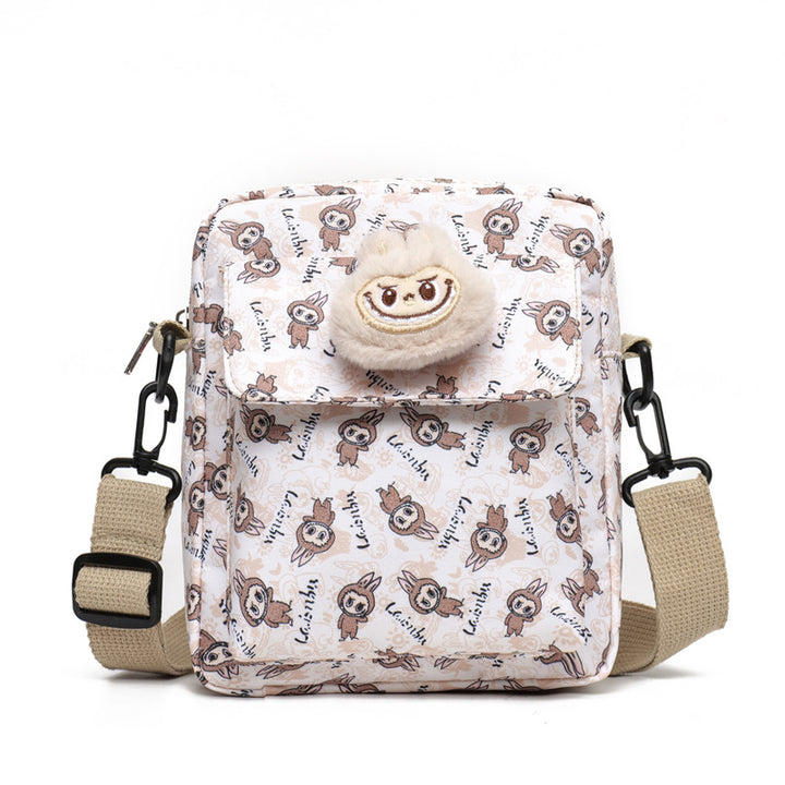 Large capacity labubu shoulder bag crossbody bag