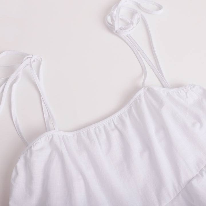 Summer layered backless cake skirt mini slip dress