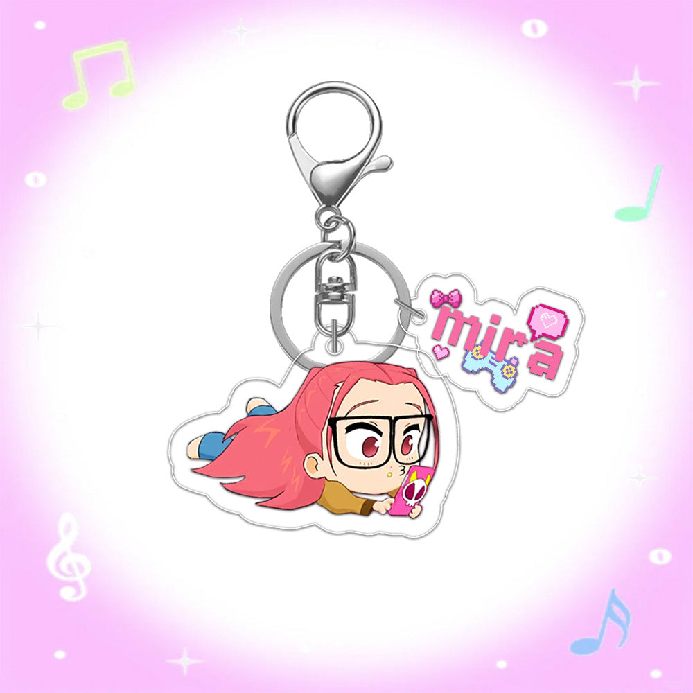 Kpop Demon Hunters acrylic mini keychain