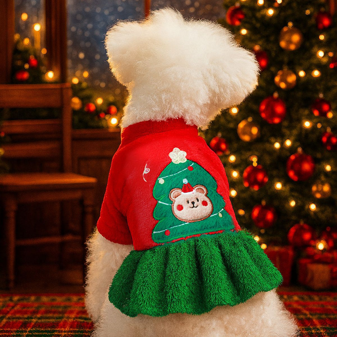 Puppy&cat Christmas costume Christmas pet clothes