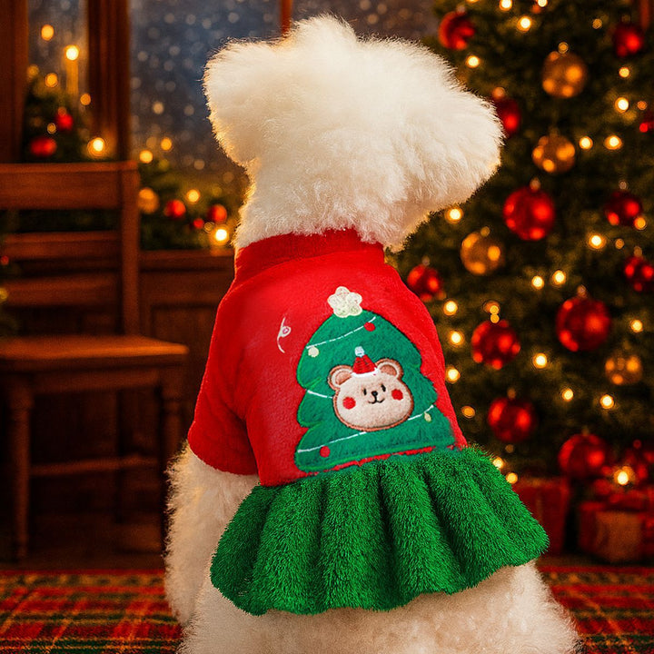Puppy&cat Christmas costume Christmas pet clothes