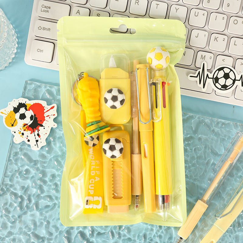 6-piece World Cup football stationery set for students World Cup souvenirs