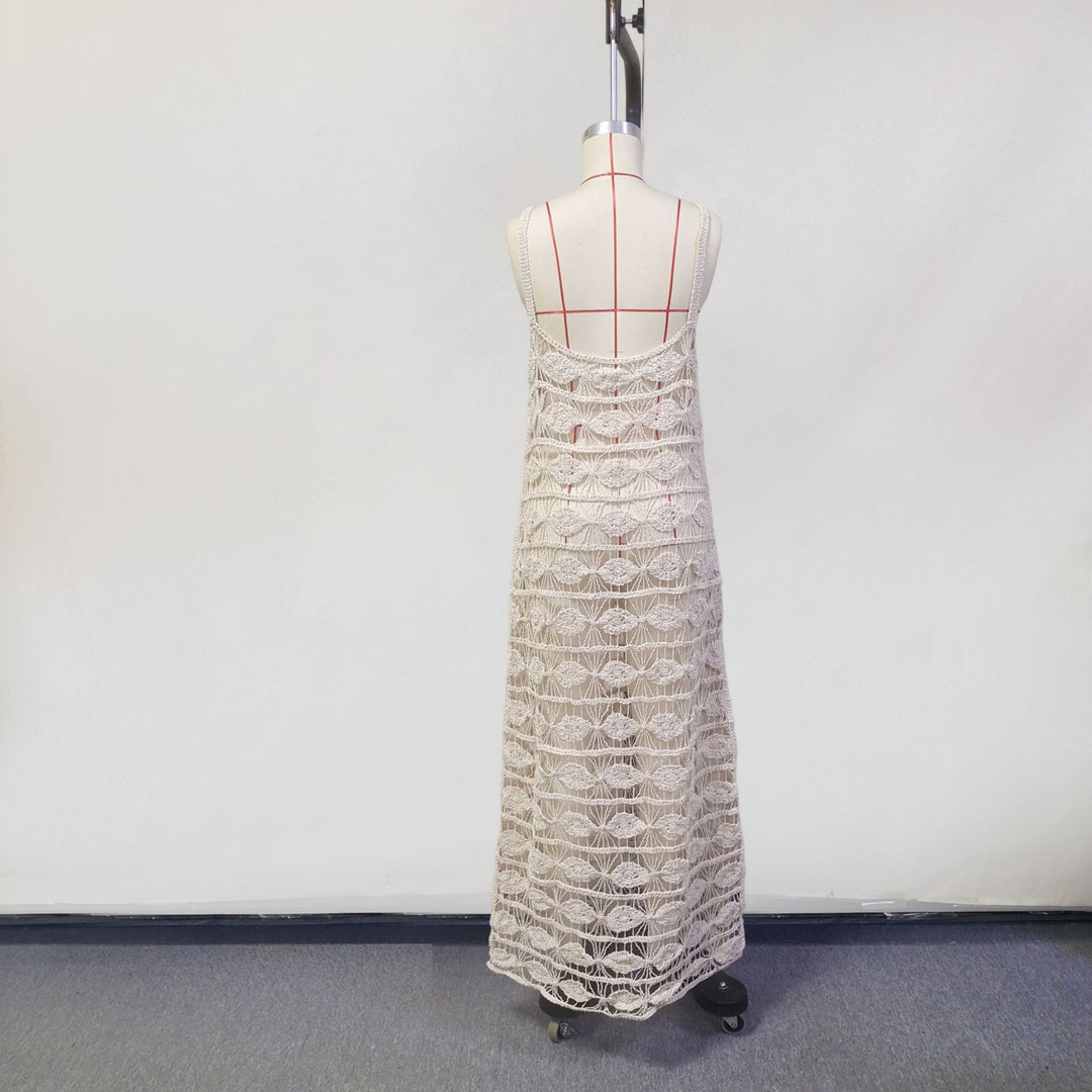 Hollow knitted beach dress bikini cover-up