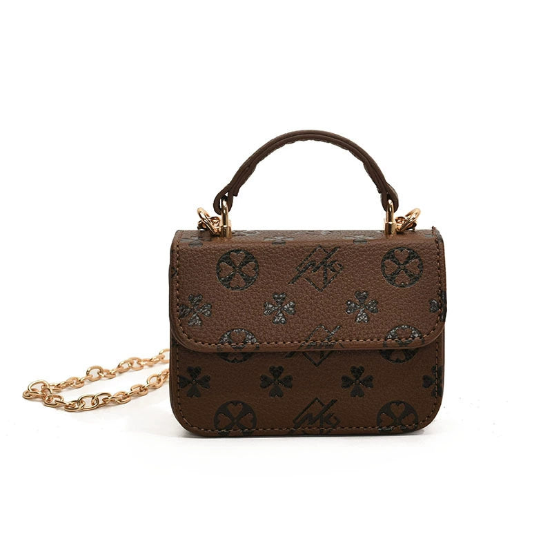 Kids embossed Mini handbag girls crossbody bag