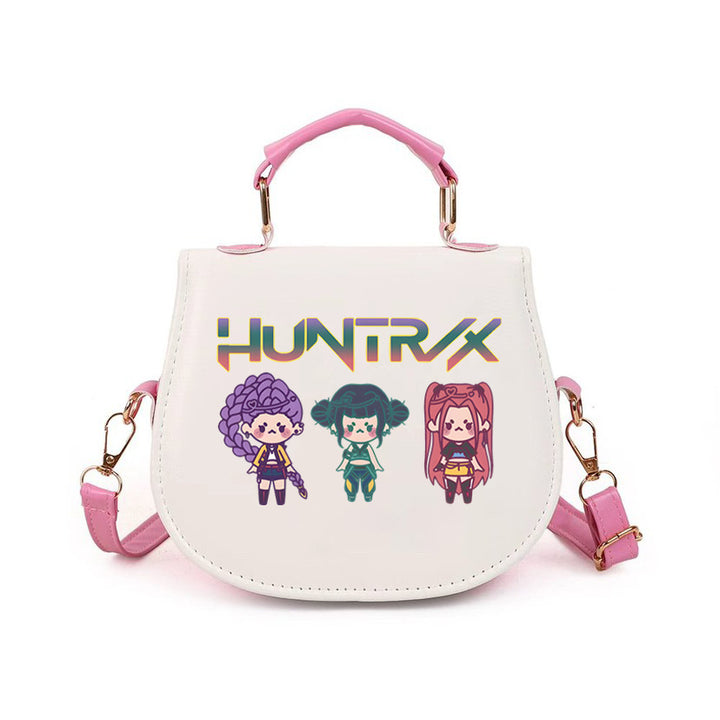 Kpop Demon Hunter small PU handbag shoulder bag-pink
