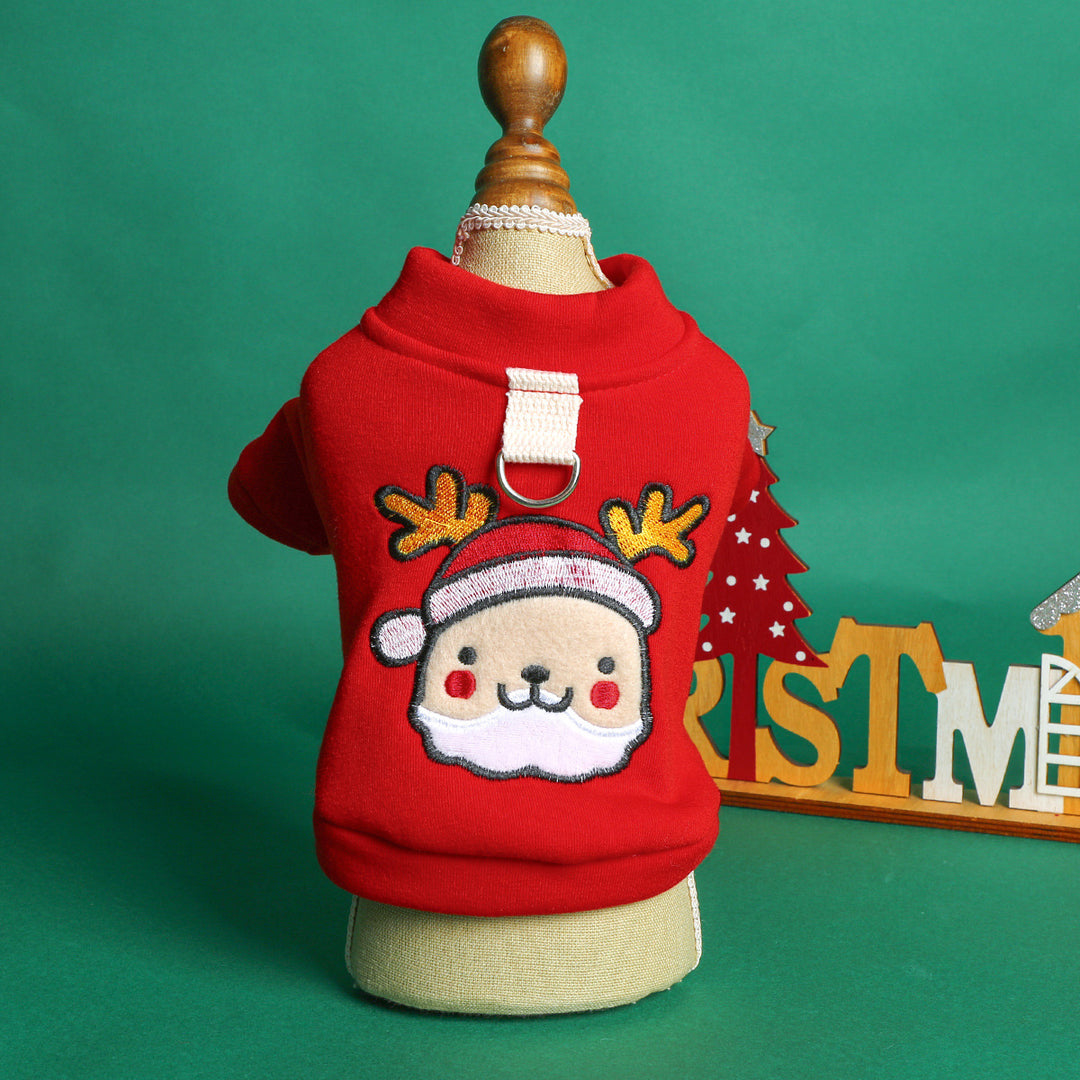Puppy&cat Christmas costume Christmas pet clothes