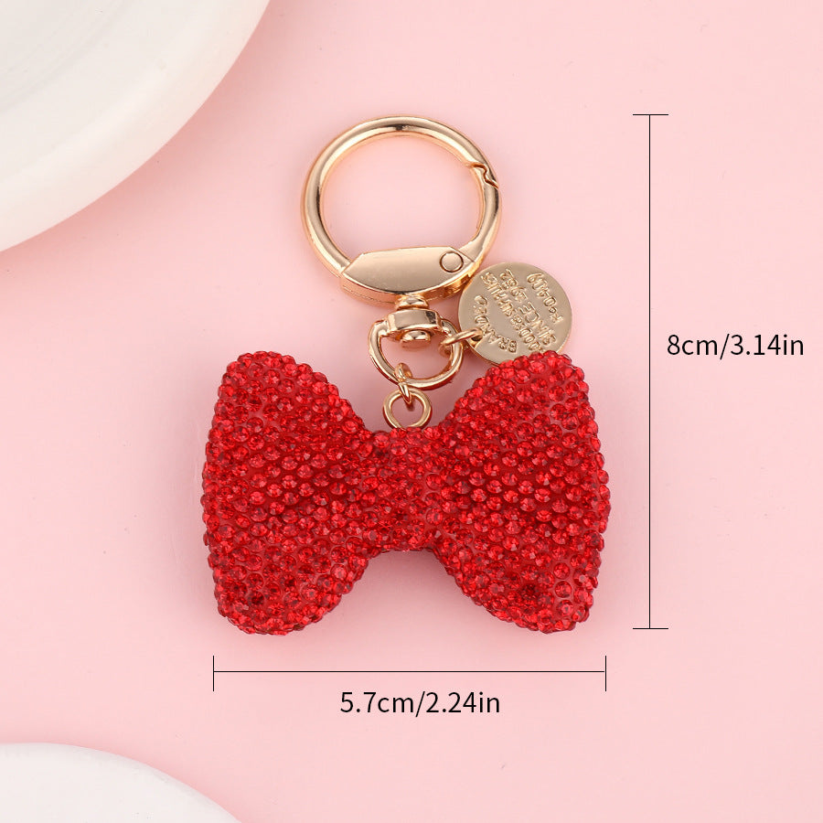 Bow diamond keychain gift for girlfriend&mother