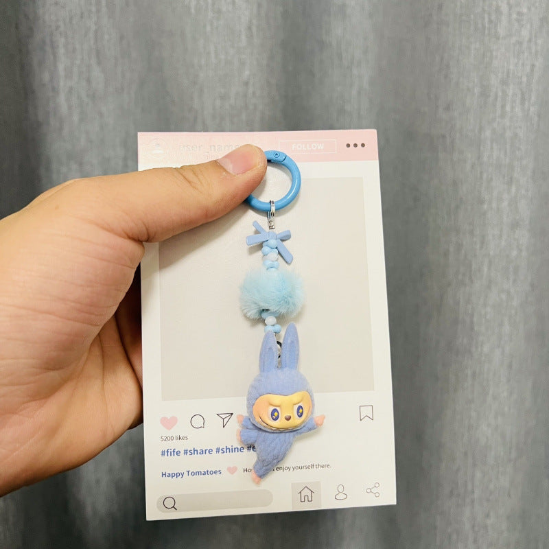 LABUBU Lazy Yoga Series Keychain Blind Box
