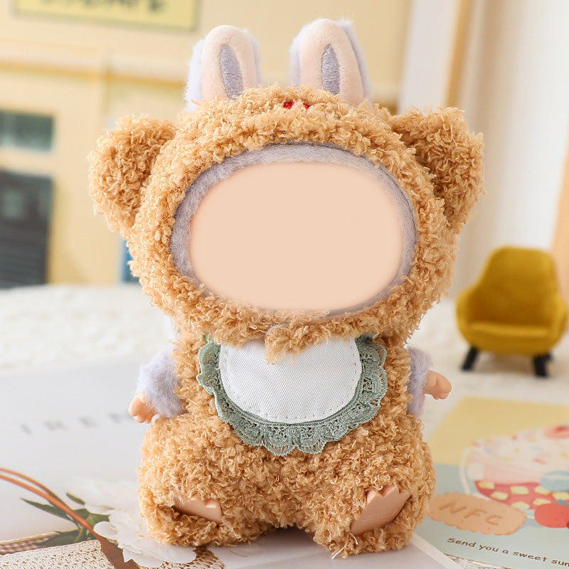 Labubu Furry cute animal clothing dolls Costume clothes