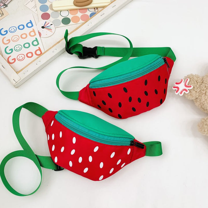 Sweet strawberry chest bag for kids
