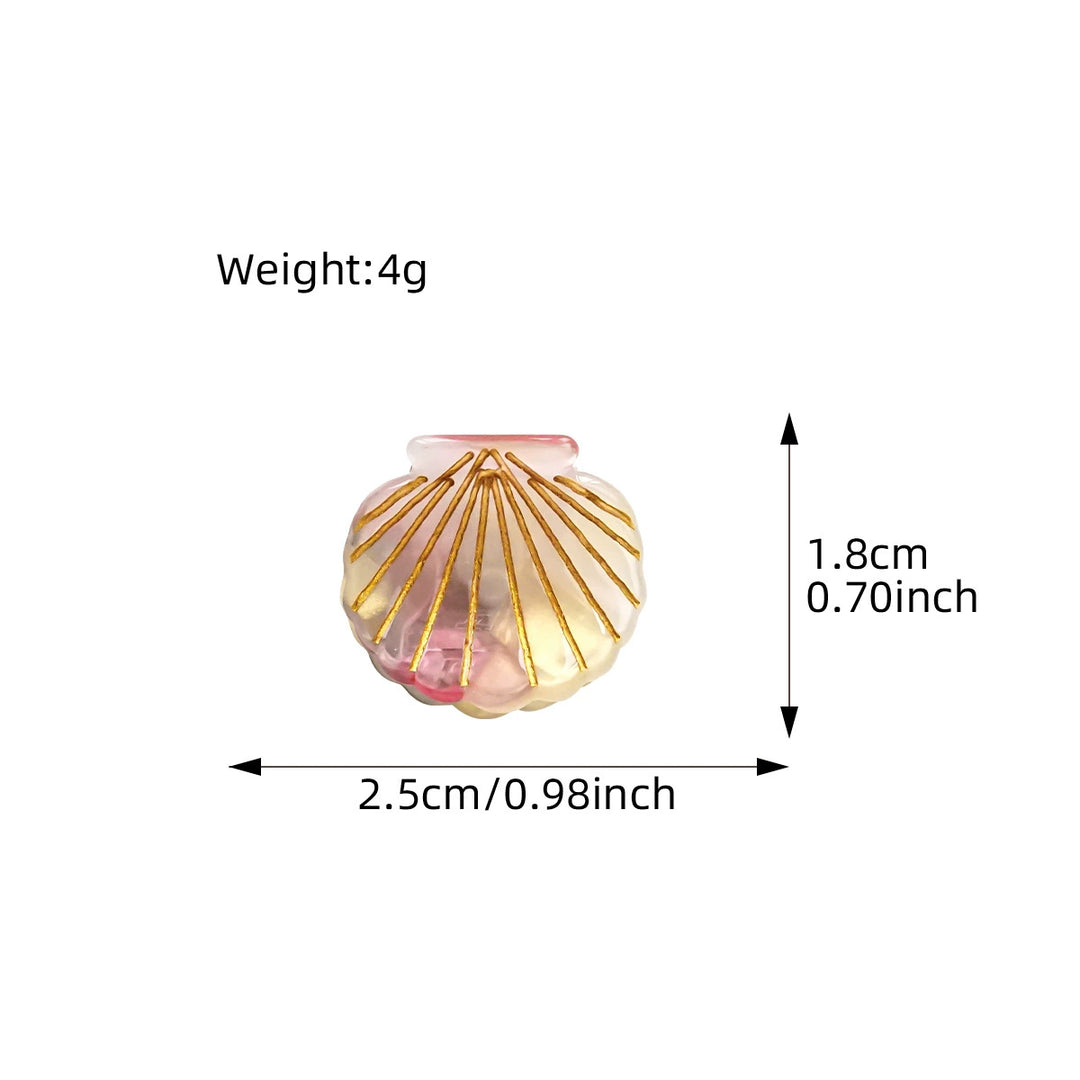 Seaside Shell shape mini hair clip