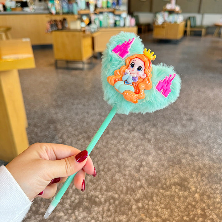 Princess furry Love Heart Ballpoint Pen Creative gift