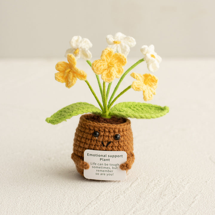 Handmade crochet flower ornaments-forget me not