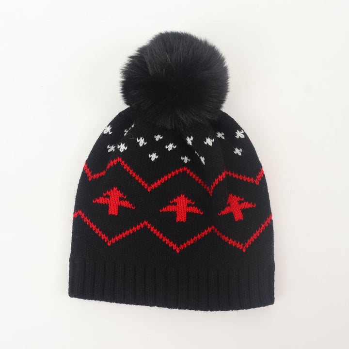 Baby toddler Christmas knitted hat jacquard beanie