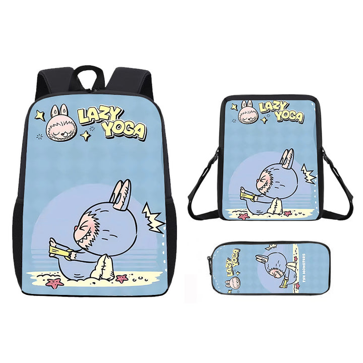 Labubu school bag 3PCS set backpack pencil case