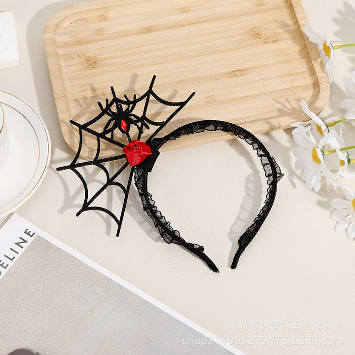 Halloween lace spider web headband creative Halloween headband