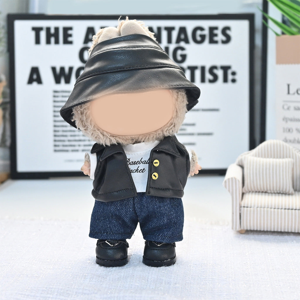 Handmade Luxury retro suit for Labubu doll clothes