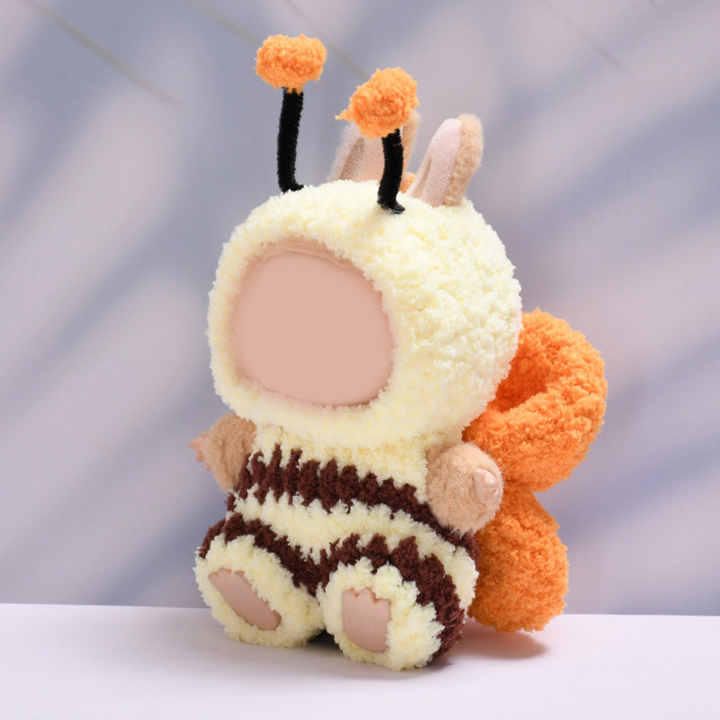 Hand-crocheted plush Bee cute clothes for labubu
