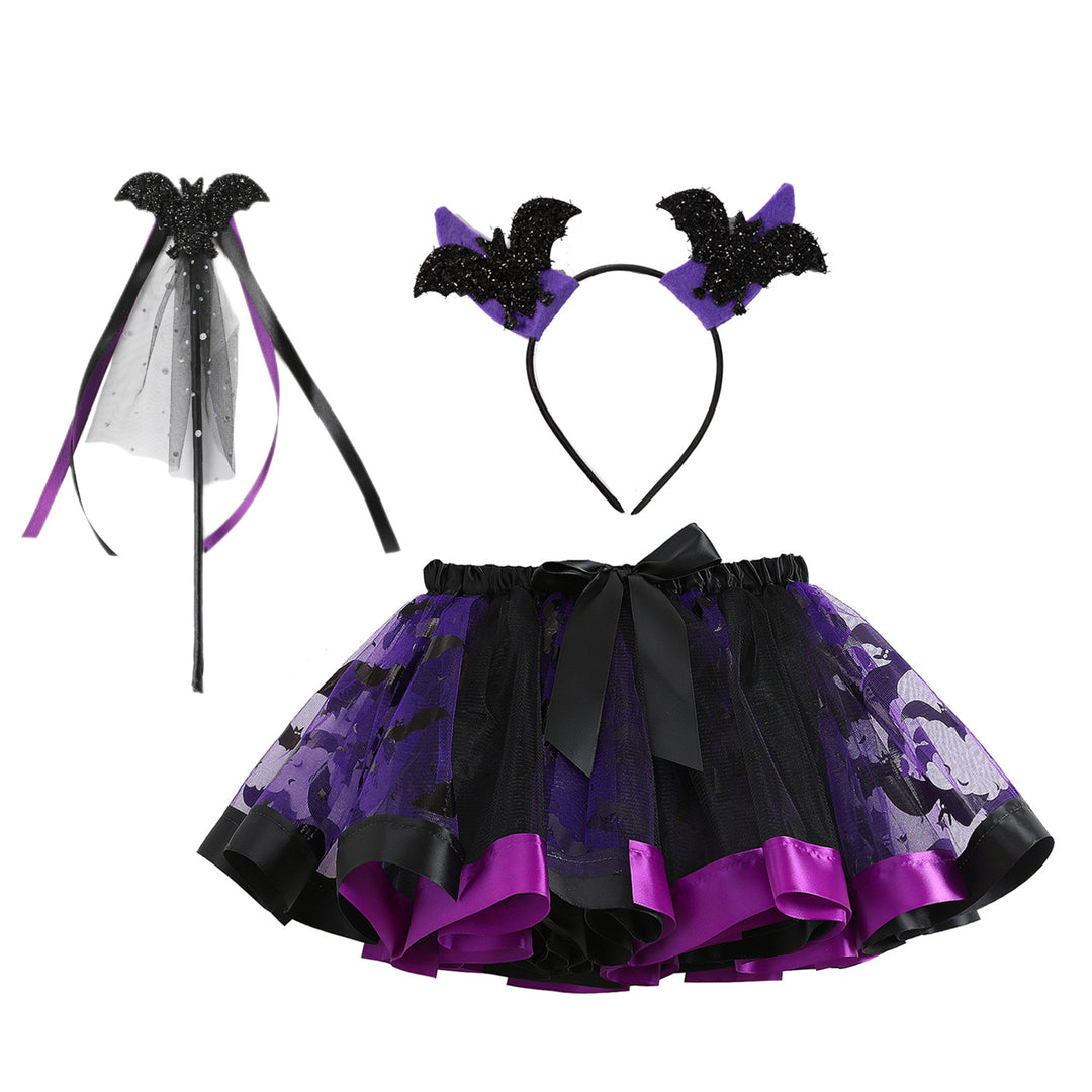 Halloween little devil mesh tutu skirt Halloween costumes
