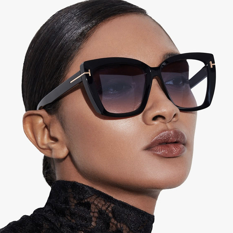Square large frame sunglasses for women men