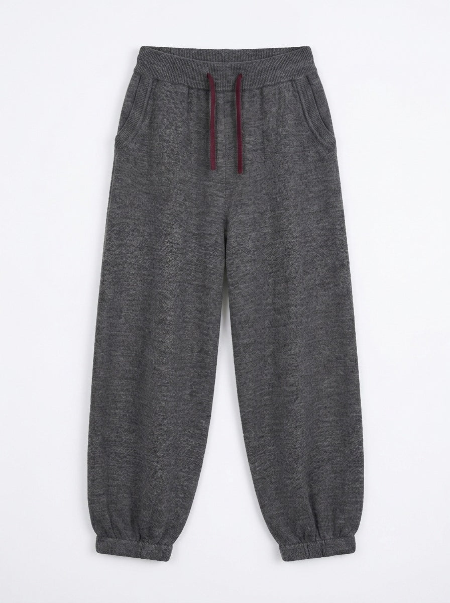 Hooded Knitted Cardigan Casual Trousers Set for Boys and Girls