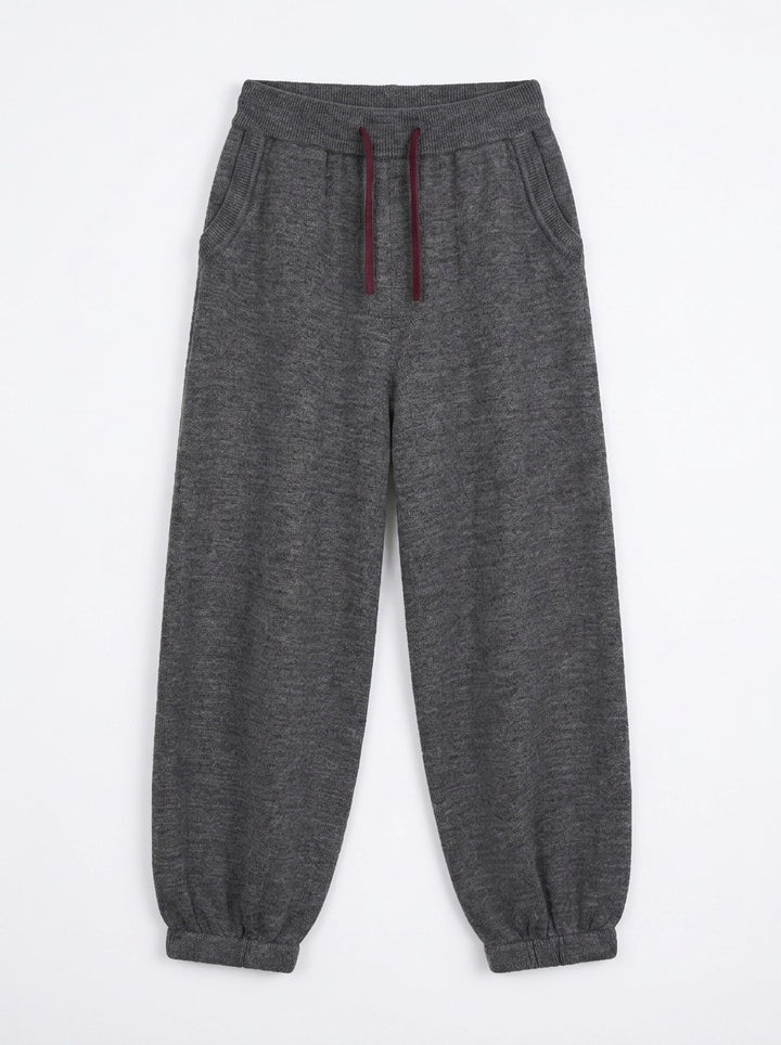 Hooded Knitted Cardigan Casual Trousers Set for Boys and Girls