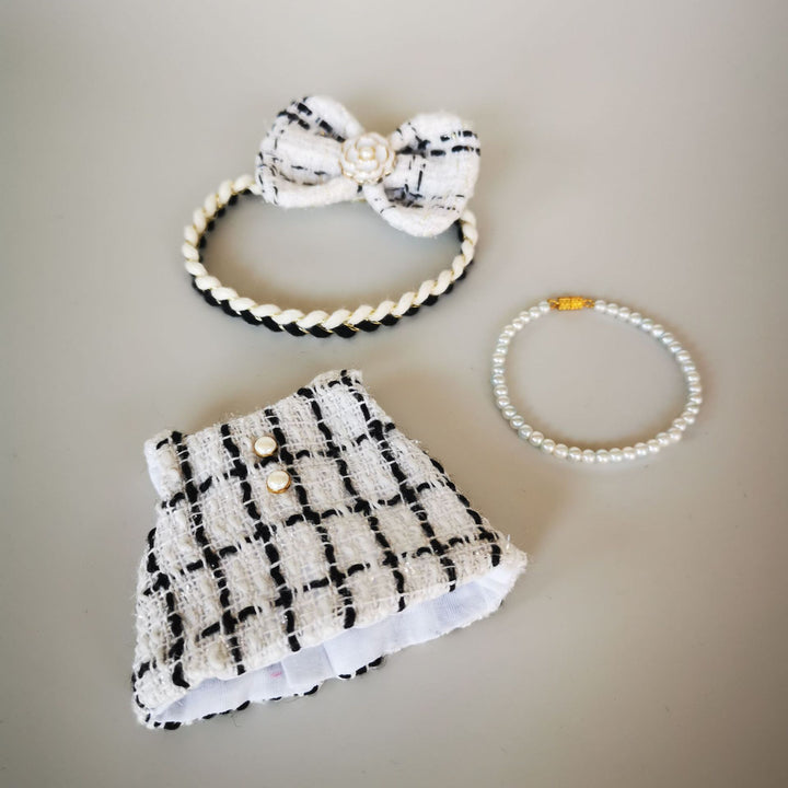 Retro elegant lady luxury clothes for labubu