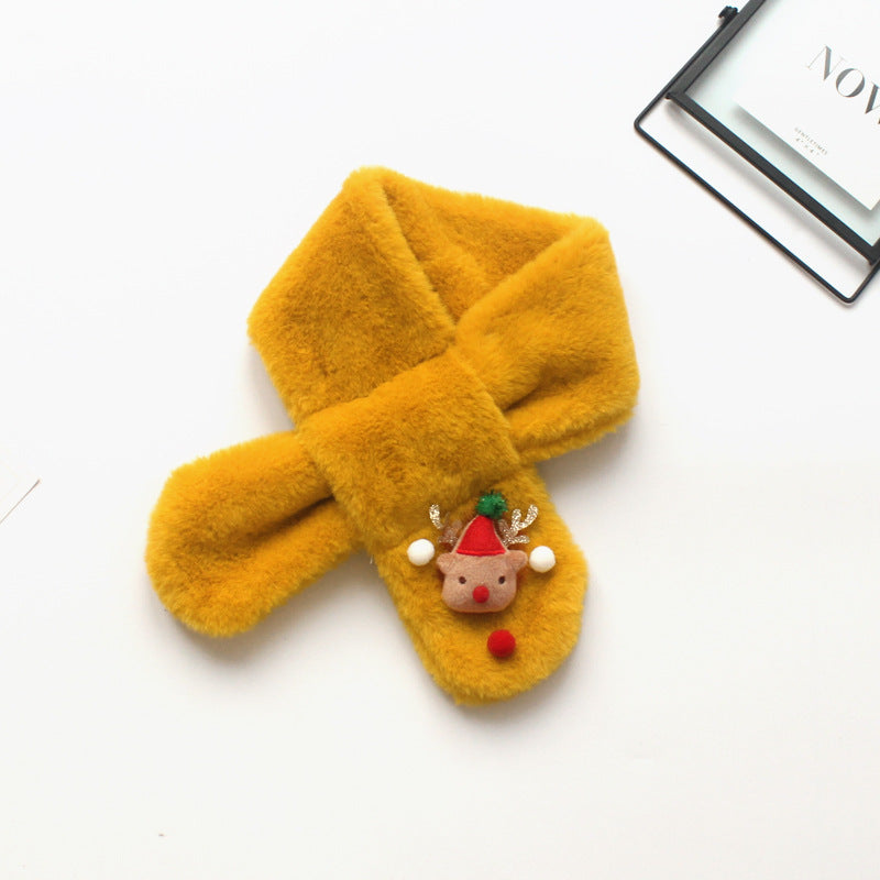 Children's Christmas plush warm scarf xmas gifts