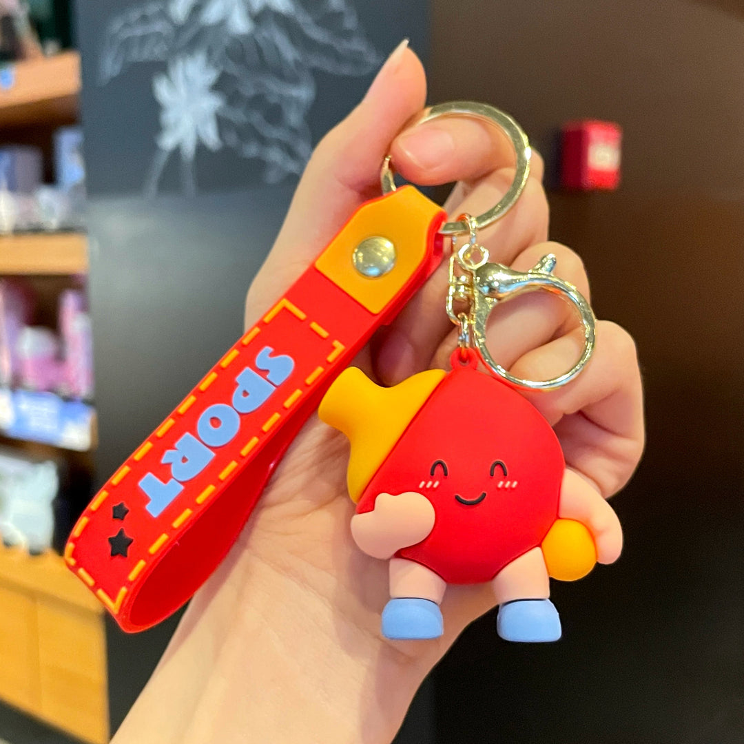 Creative Ball sports theme keychains pendants gift