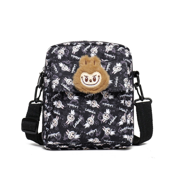 Large capacity labubu shoulder bag crossbody bag