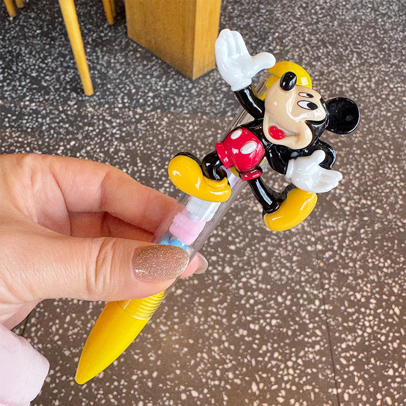 Creative Mickey ballpoint pen cute 3D Mickey patch pen