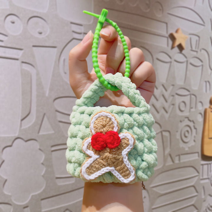 Hand-crochet Christmas mini bags Christmas gifts