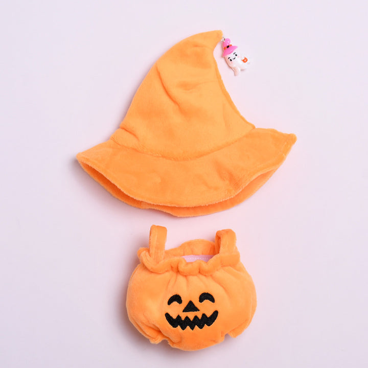 LABUBU Halloween witch hat Pumpkin doll clothes
