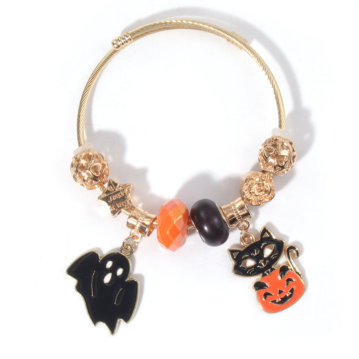 Halloween DIY beaded bracelet holiday gift