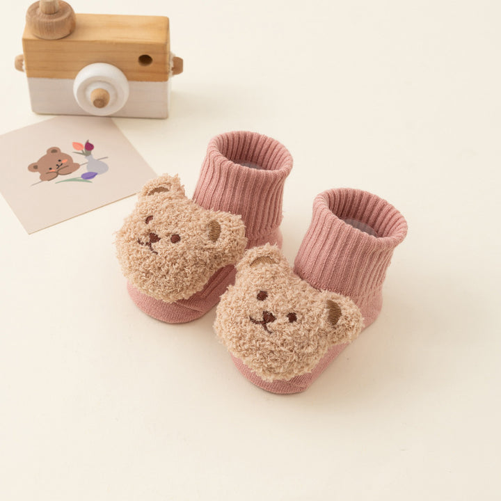 Newborn baby non-slip Terry plush socks