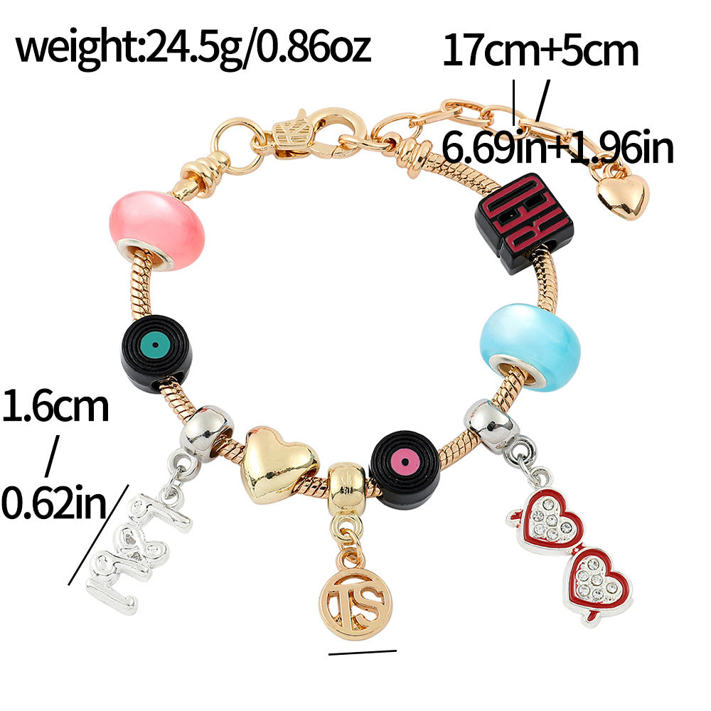 Taylor Swift inspired Beaded Bracelet for swiftie