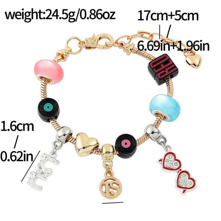 Taylor Swift inspired Beaded Bracelet for swiftie