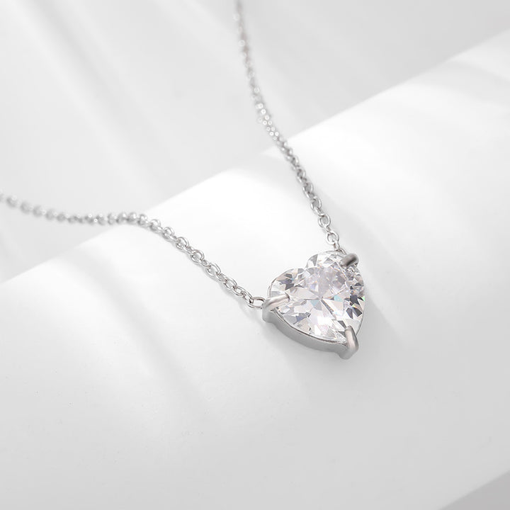 Valentine's Heart diamond necklace birthday gift