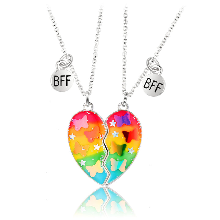 Valentine's Heart-shaped magnetic necklace for best friends students gift