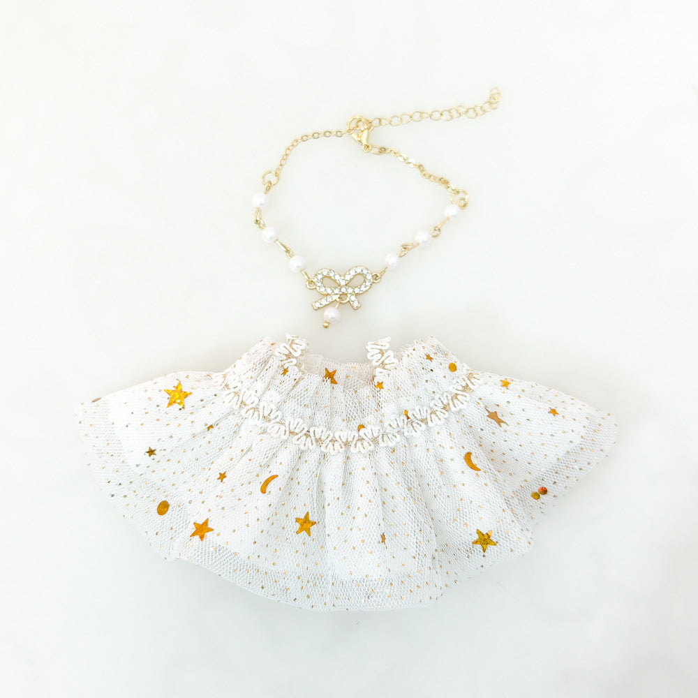 Labubu Glitter Sequin Star Skirt dolls clothes