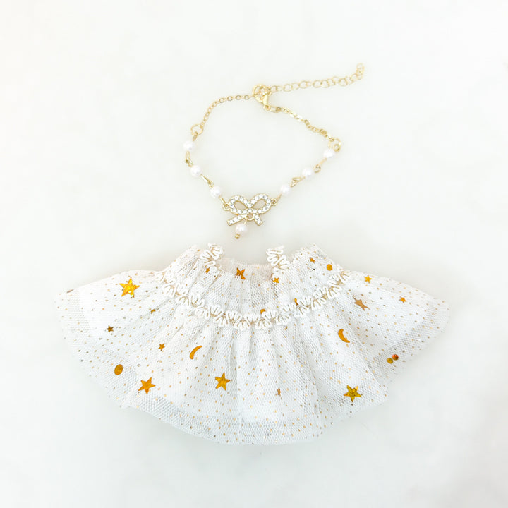 Labubu Glitter Sequin Star Skirt dolls clothes