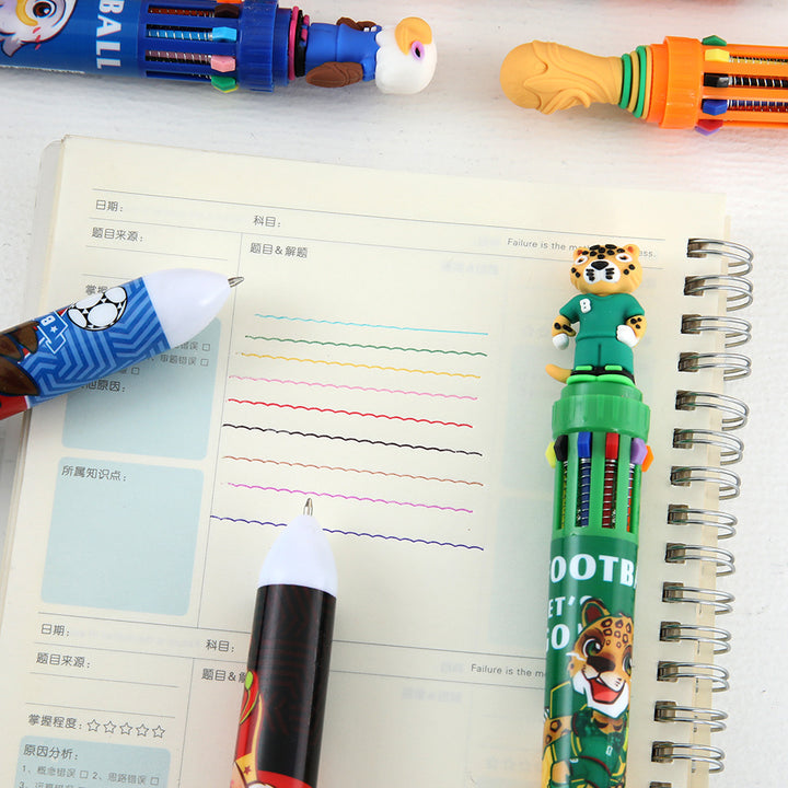 2026 World Cup inspired 10multi-color ballpoint pen -36unit