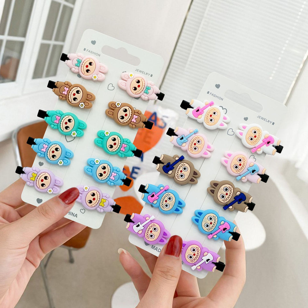 Cartoon children's labubu cute hair side clip