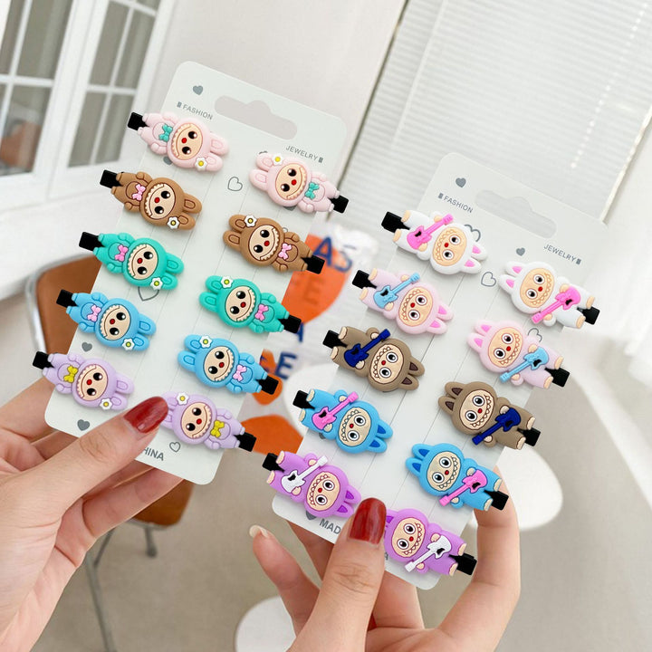 Cartoon children's labubu cute hair side clip