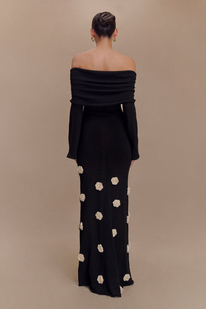 Flower knitted Beach dress swimsuit cover up