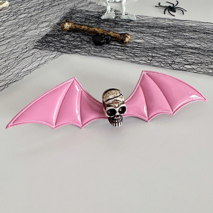 Halloween dark magic devil bat wings hair clip