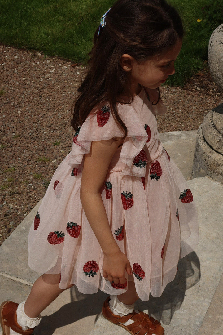 Strawberry sequin tutu dress for girls-preorder